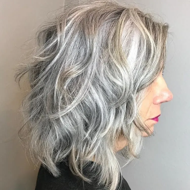salt and pepper hair hair color trends 2023 for women over 60