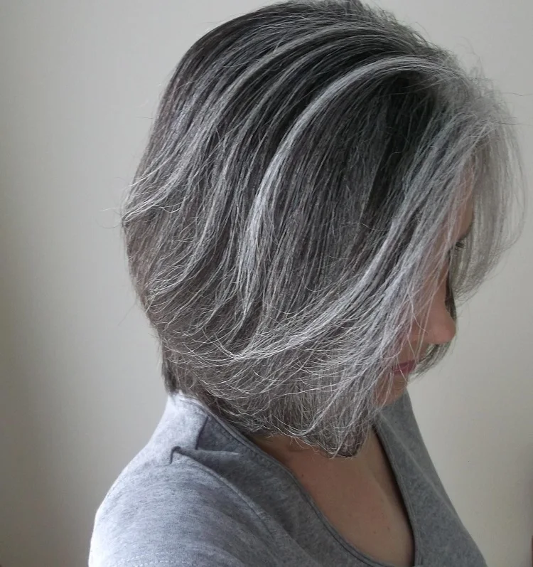 salt and pepper hairstyles for women over 50 low maintenance hair colors 2023