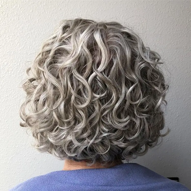 salt and pepper hairstyles over 50 for short curly hair 2023