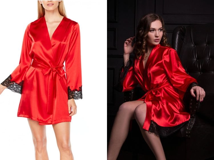 satin red robe with black lace the idol lilly rose depp jocelyn outfit ideas