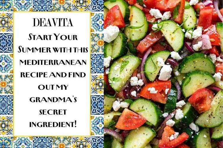 secret tomato and cucumber salad mediterranean recipe with feta cheese 2023