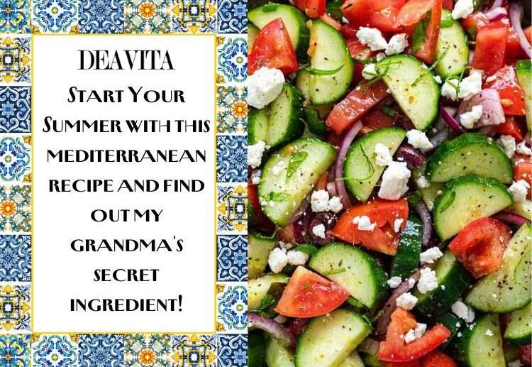 secret tomato and cucumber salad mediterranean recipe with feta cheese 2023