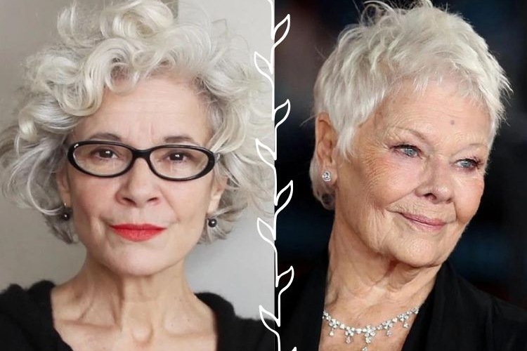 short hairstyles for women over 60 with white hair