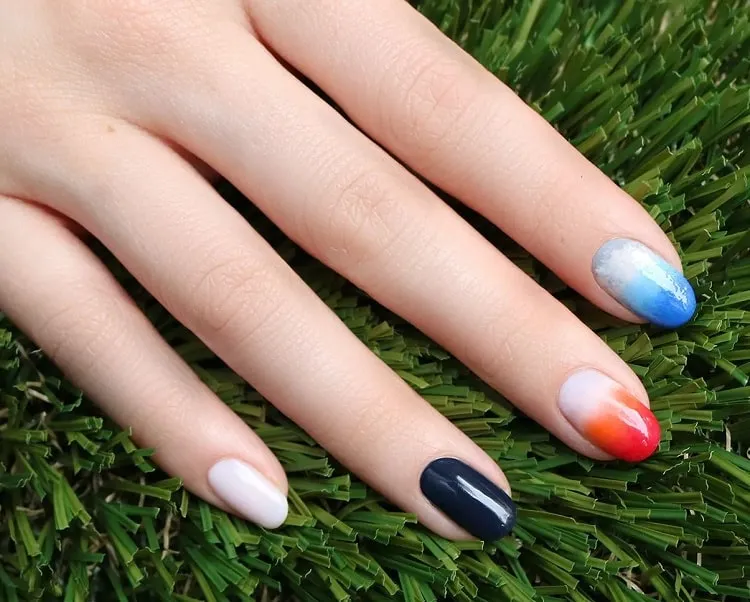 simple 4th of july nails 4th of july nail designs for short nails