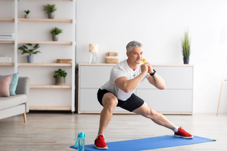 stay healthy and fit after 60 and train at home