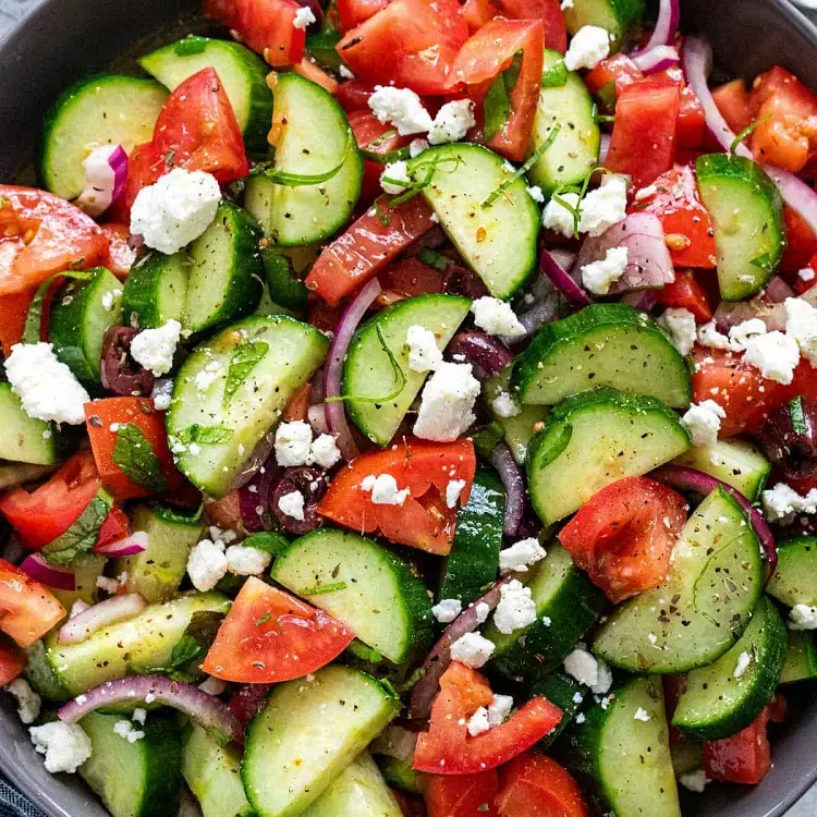 tomato and cucumber salad recipe with feta cheese