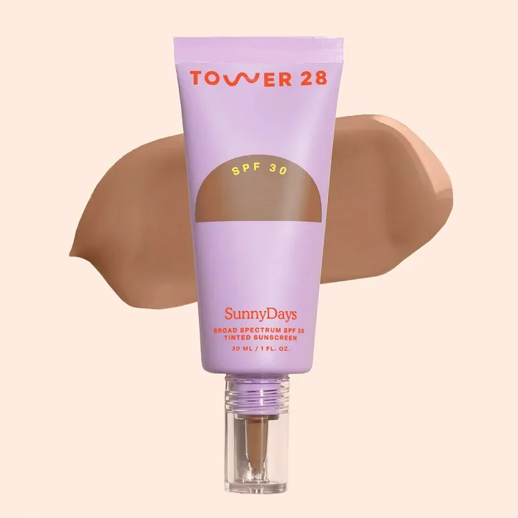 tower 28 sunnydays spf 30 tinted sunscreen moisturizer sensitive dry skin