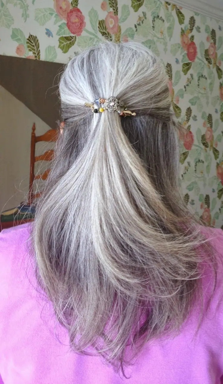 vintage hair clips hairstyle ideas for mature women