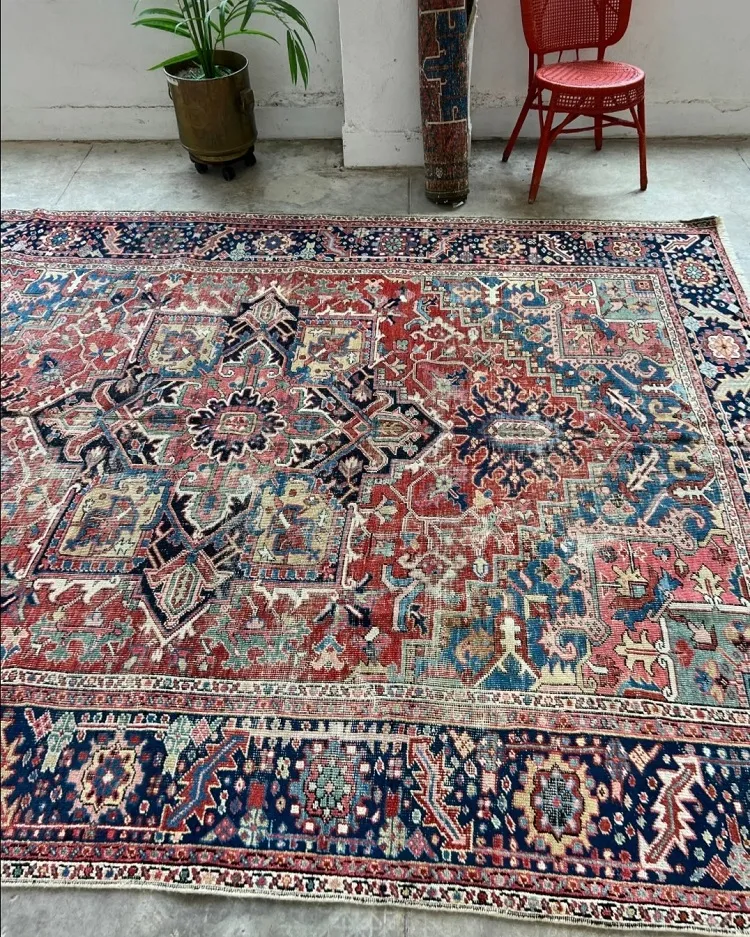 vintage oriental rug parisian decor on a budget french interior design