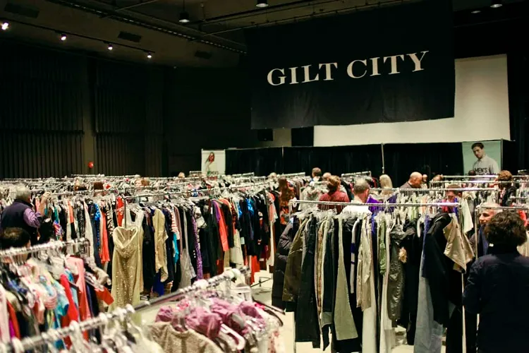 warehouse sale designer clothes gilt city old money fashion style on a budget