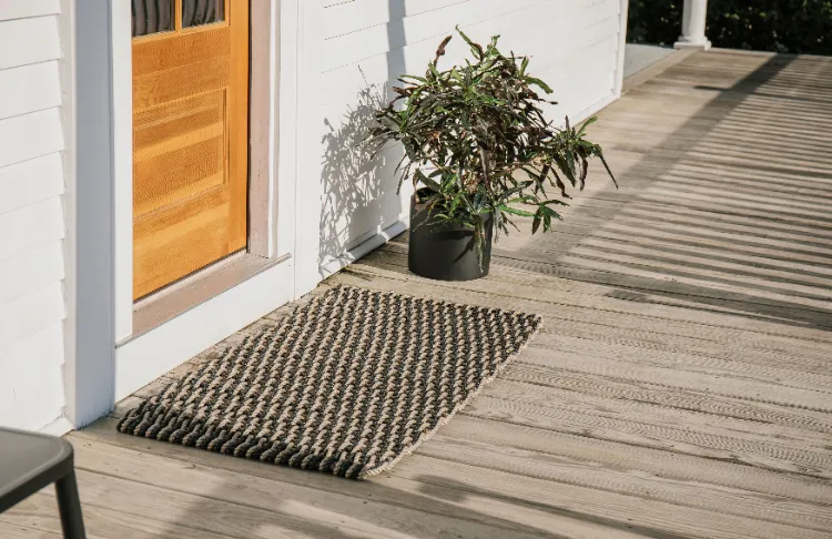 wash doormats to protect your house from wildfire smoke