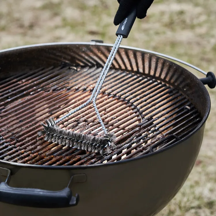 what is the best way to clean bbq grill grates scrub with a brush