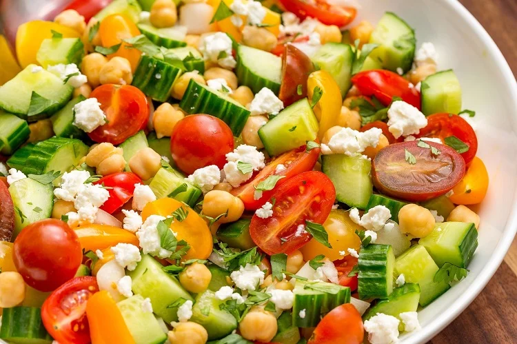 what protein to add in tomato and cucumber salad recipe summer dish ideas 2023