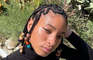 willow smith new beaded cornrows summer hairstyle inspiration 2023