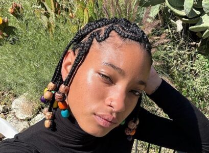 willow smith new beaded cornrows summer hairstyle inspiration 2023