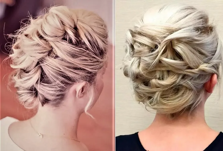 3 messy updos for short hair wrapped short hair