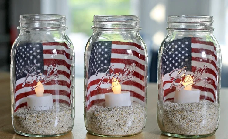 4th of july maison jar candles decoration ideas 2023
