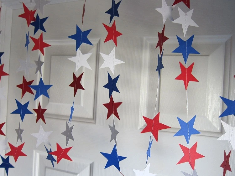 4th of july paper garland decoration idea 2023
