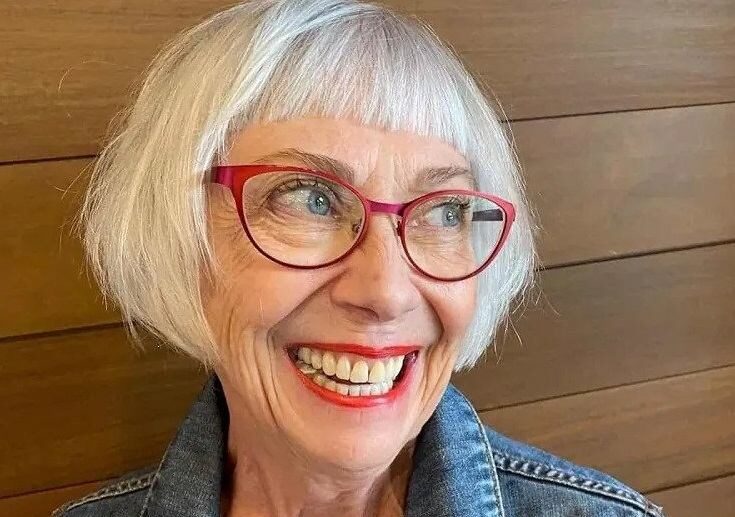 bob haircut for 80 year old woman to look at least 10 years younger
