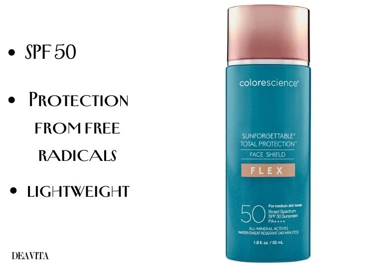 colorescience sunforgettable spf 50 sunscreen tinted for oily acne prone skin