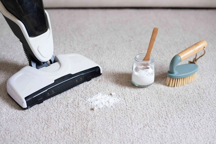 how to clean a carpet with baking soda