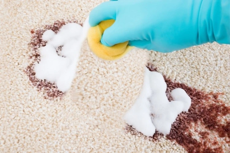 how to clean carpet stains with shaving foam