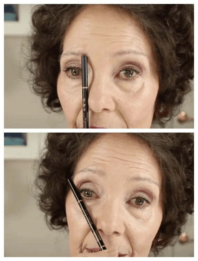 how to determine the best eyebrow shape after 50
