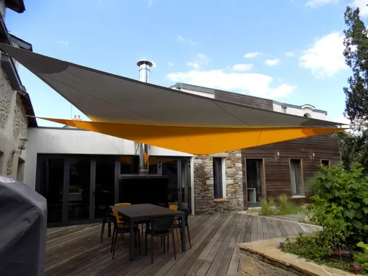 how to make a homemade shade sail for patio deck