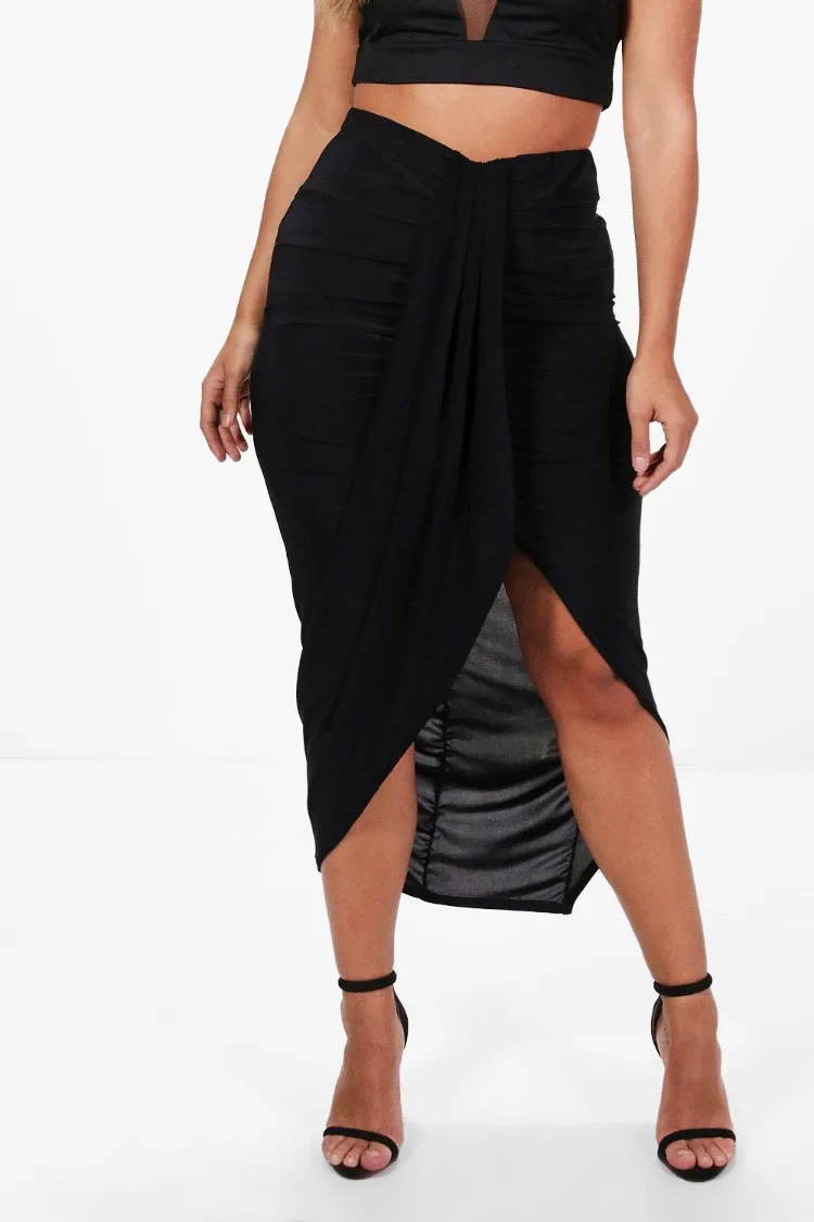 what skirt to wear when you have wide hips black wrap skirt