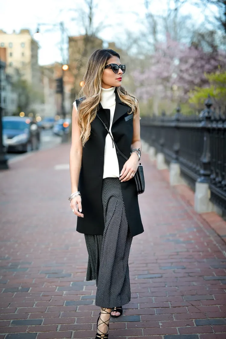 what to wear with culottes ideas for women at 40