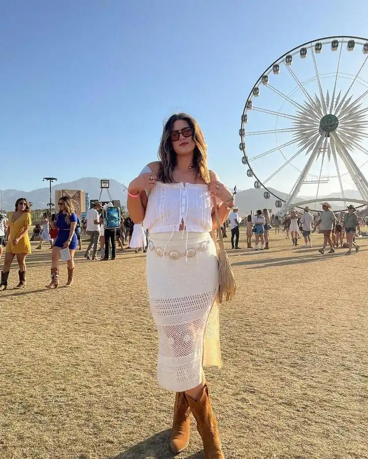 ankle boots or cowboy boots are perfect footwear for festivals