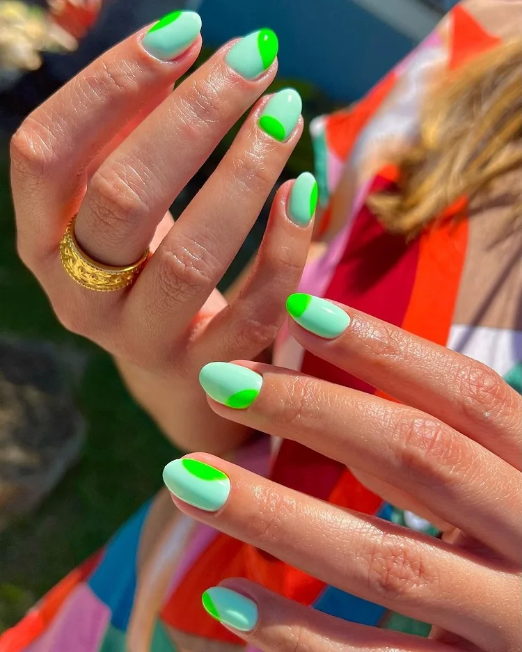 bright summer nails for women over 50 2023