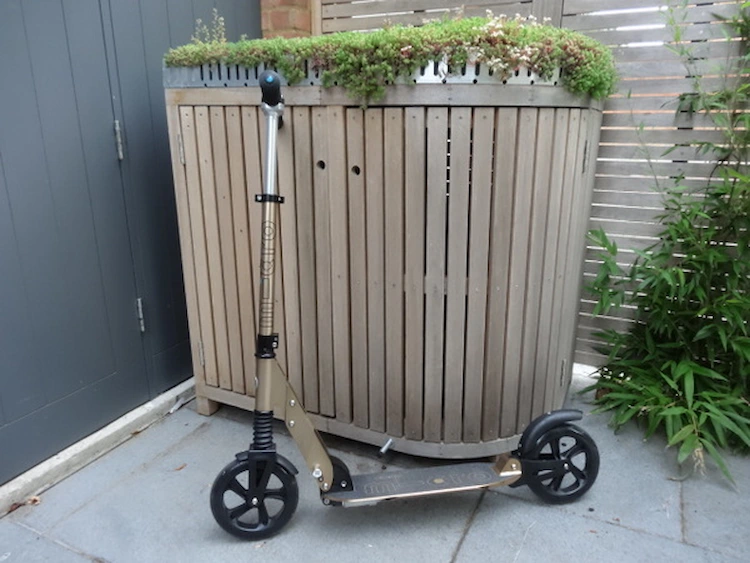 compact and modern solutions to hide trash cans in the front or backyard
