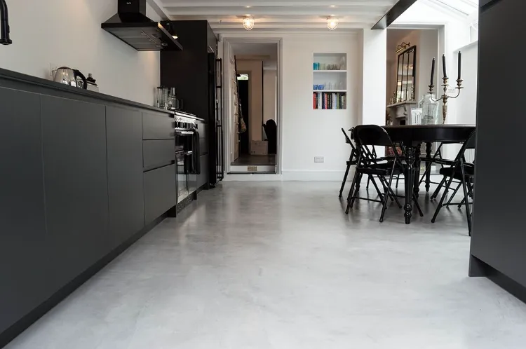 concrete kitchen floor