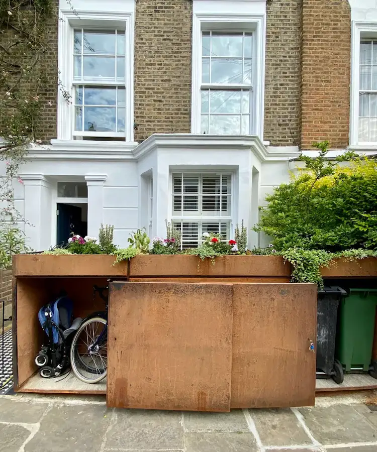 corten steel for garbage bin cladding