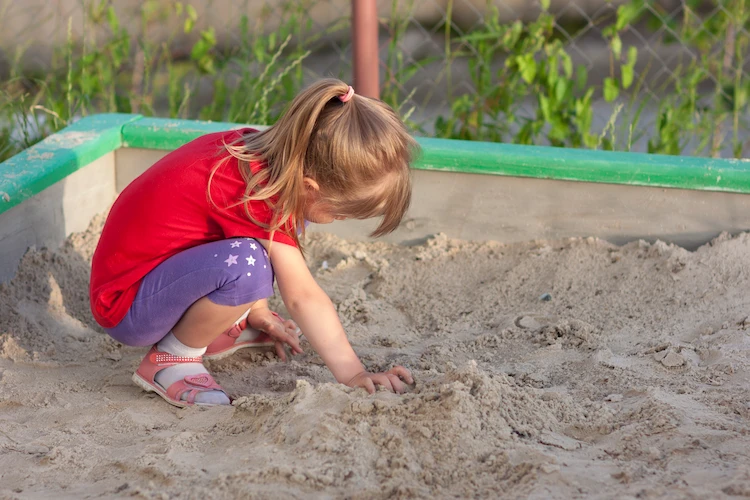 diy outdoor playground build a sandbox for kids