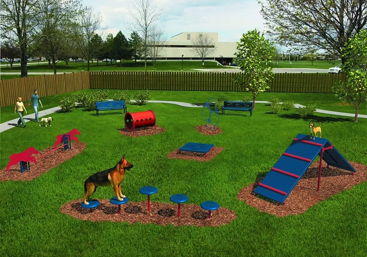 dog park diy dog areas in back garden interactive toy