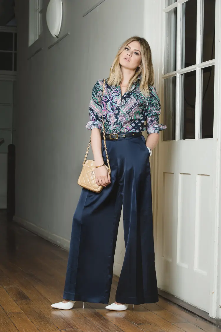 elegant outfit summer fashion trends wide leg pants