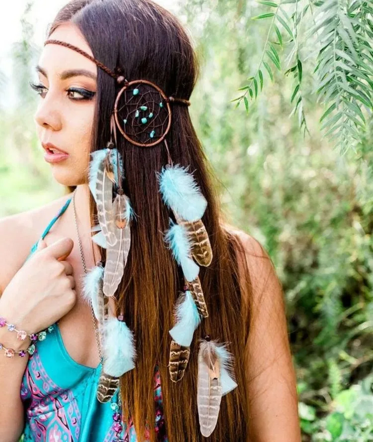 festival trends 2023 hippie hairstyle with hairband
