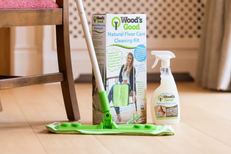 get rid of water stains on wood with floor care kit