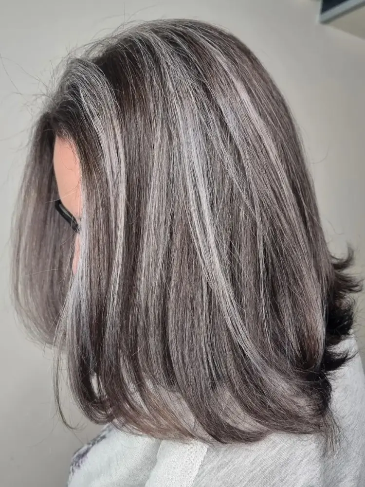 hair color for women over 60 trendy highlights