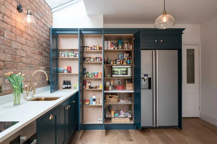 hidden shelves in the kitchen interior design trends and ideas 2023