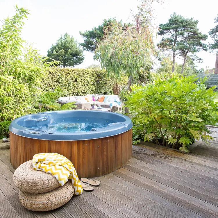 hot tub garden design ideas