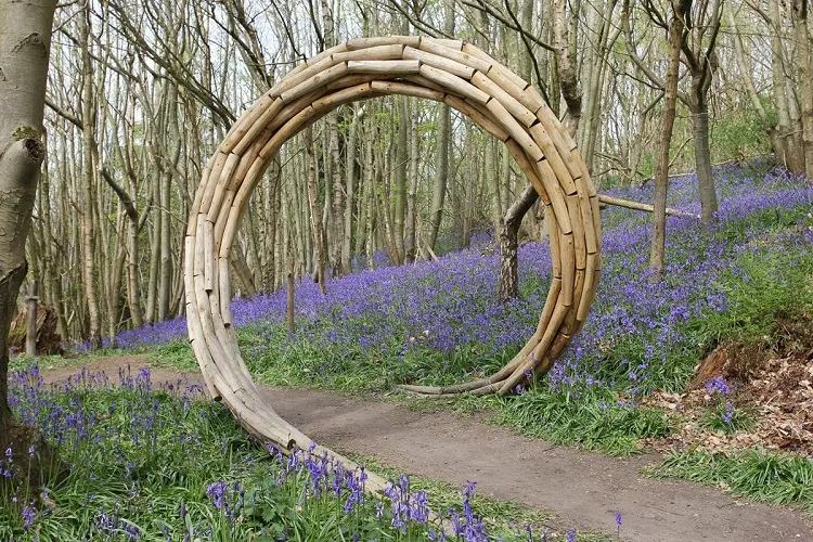 how do you make a simple garden arch from bamboo eco friendly material