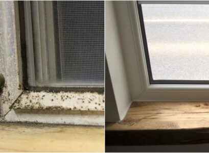 how to clean mold off window sills from wood with a mild detergent