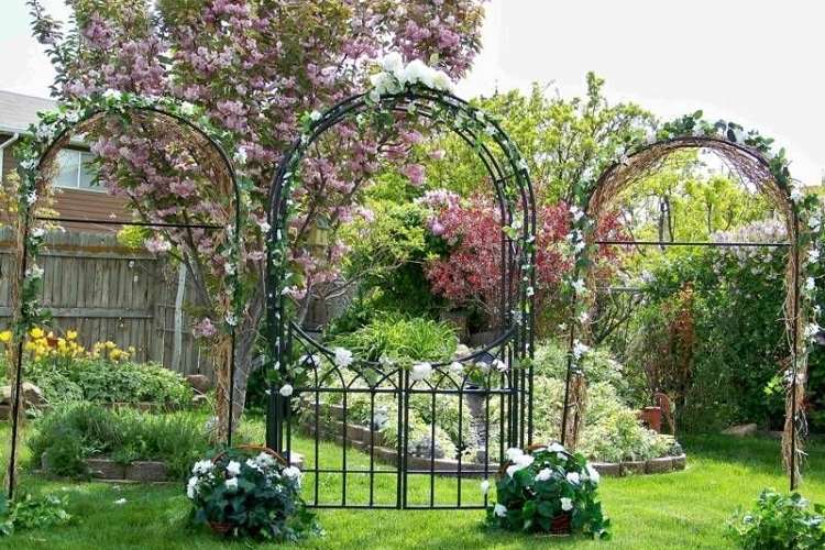 how to make garden arch trellis with art vision metal arch