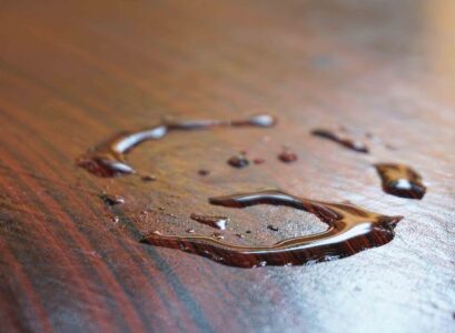 how to remove water stains from wood cabinets