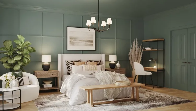 interior trends 2023 sage bedroom decor ideas