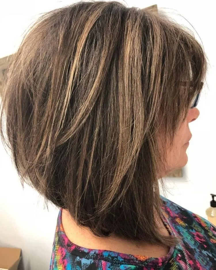 layered long bob for over 50 layered lob over 50