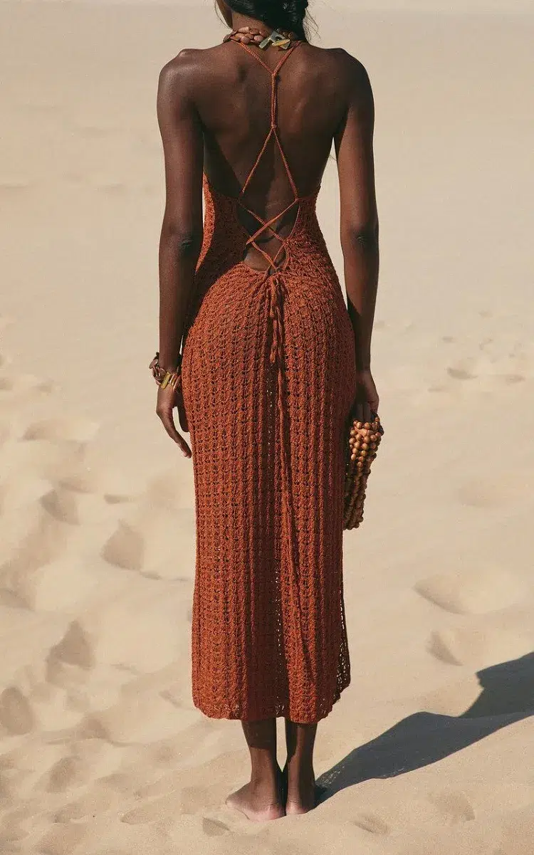 long backless woman dress beach fashion summer 2023 trends